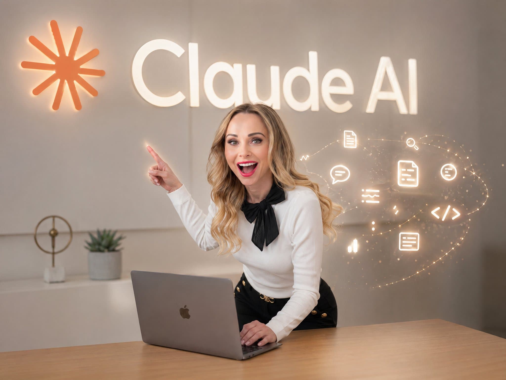Katka Šedová ukazuje na Claude AI