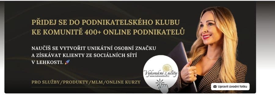 Stará úvodní fotka na Facebooku