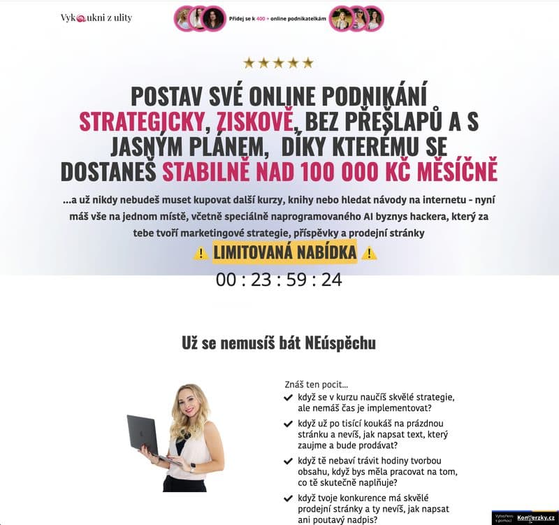 Stará prodejní stránka